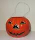 Vintage Jack O Lantern Halloween Tin Lithograph Us Metal Toy Candy Bucket