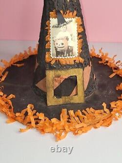 Vintage Jamieson Studios Canton OH Halloween Witches Hat Centerpiece