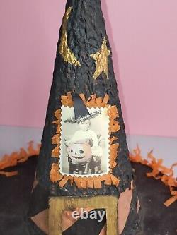 Vintage Jamieson Studios Canton OH Halloween Witches Hat Centerpiece