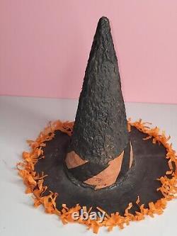 Vintage Jamieson Studios Canton OH Halloween Witches Hat Centerpiece