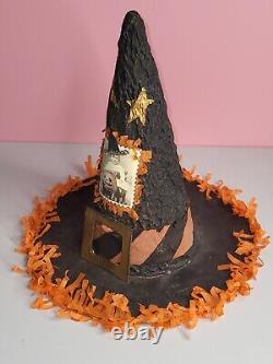 Vintage Jamieson Studios Canton OH Halloween Witches Hat Centerpiece