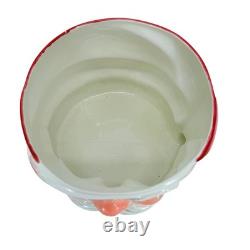 Vintage Japan MCM Santa Claus Punch Bowl Set With 6 Mugs READ