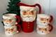 Vintage Japan Santa Pitcher Mug Set