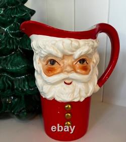 Vintage Japan Santa Pitcher Mug Set Vintage Japan Santa Pitcher Mug Set