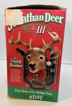 Vintage Jonathan Deer The III Singing And Talking Deer Works Great