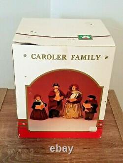 Vintage Kurt Adler Caroler Family Figurine Doll Set in Box & Christmas Ornament