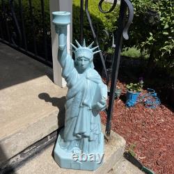 Vintage Lady Liberty July 4th Patriotic Blow Mold RARE Has Flaws Read Desc