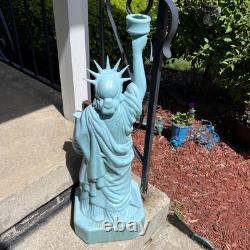 Vintage Lady Liberty July 4th Patriotic Blow Mold RARE Has Flaws Read Desc