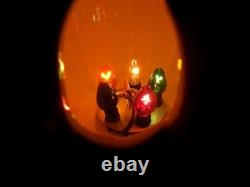 Vintage Large Ceramic Mold Lighted Pumpkin Jack OLantern Halloween Great Pumpkin