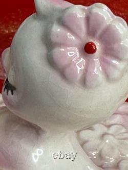 Vintage Lefton Love Birds Valentine's Day Trinket Heart Box Perfect condition