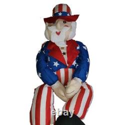 Vintage Lillian Vernon Fourth Of July Life Size Plush Figure 5 ft Holiday July 4