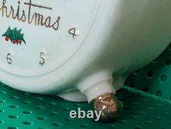 Vintage Lipper & Mann Spaghetti Santa on Painted Ceramic Christmas Clock Vintage Lipper & Mann Spaghetti Santa on Painted Ceramic Christmas Clock