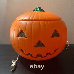 Vintage Lit Halloween Jack-O-Lantern Blow Mold Pumpkin (1991, Union Products)