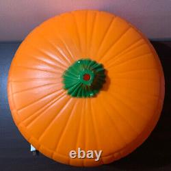 Vintage Lit Halloween Jack-O-Lantern Blow Mold Pumpkin (1991, Union Products)
