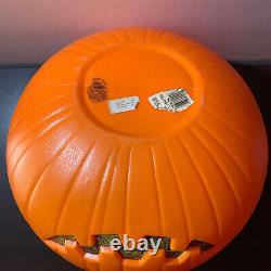 Vintage Lit Halloween Jack-O-Lantern Blow Mold Pumpkin (1991, Union Products)