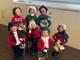 Vintage Lot Of 7 Byers Choice Christmas Carolers 1990's