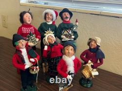 Vintage Lot Of 7 Byers Choice Christmas Carolers 1990's