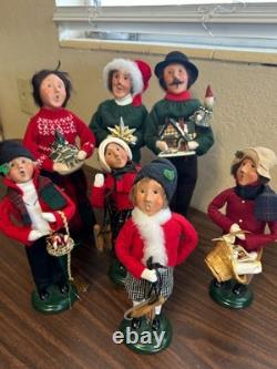 Vintage Lot Of 7 Byers Choice Christmas Carolers 1990's