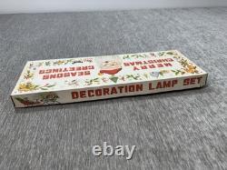 Vintage Merry Christmas Lighted Sign Flashing Hanging Mid Century Red Light Vintage Merry Christmas Lighted Sign Flashing Hanging Mid Century Red Light
