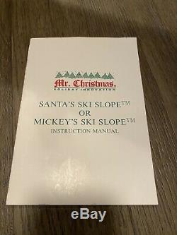 Vintage Mickeys Ski Lodge By Mr. Christmas Mechanical Decoration Complete 1992