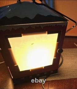 Vintage Midcentury Poloron Holiday Coach Lantern Christmas Decor