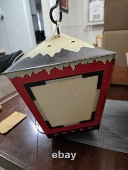 Vintage Midcentury Poloron Holiday Coach Lantern Christmas Decor