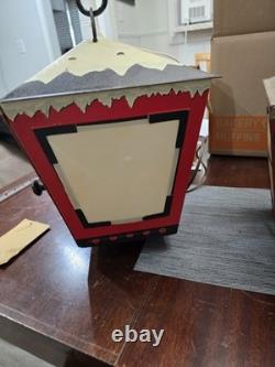 Vintage Midcentury Poloron Holiday Coach Lantern Christmas Decor
