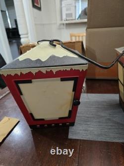Vintage Midcentury Poloron Holiday Coach Lantern Christmas Decor