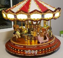 Vintage Mr Chistmas 2012 Gold Label Diamond Jubilee Musical Lighted Carousel