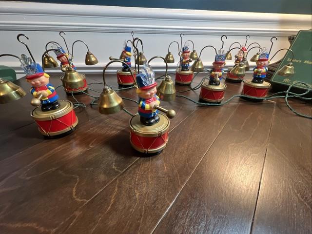 Vintage Mr. Christmas Animated Santa's Marching Band Working Condition