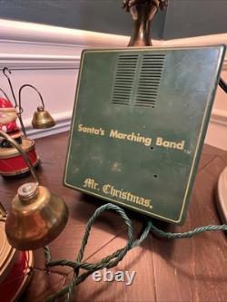 Vintage Mr. Christmas Animated Santa's Marching Band Working Condition