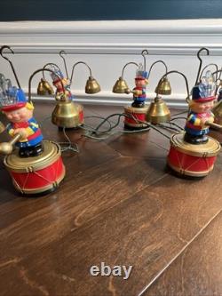 Vintage Mr. Christmas Animated Santa's Marching Band Working Condition