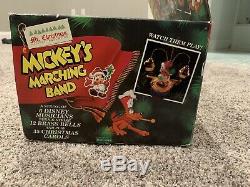 Vintage Mr Christmas Disney Mickeys Marching Band 35 Songs Open Box Unused