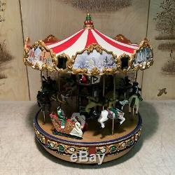 Vintage (Mr. Christmas) Holiday Around The Carousel With Box/Instructions