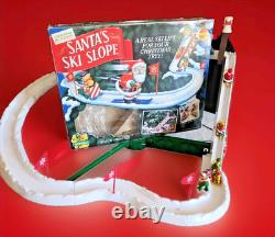 Vintage Mr. Christmas Santa's Animated Ski Slope Tested