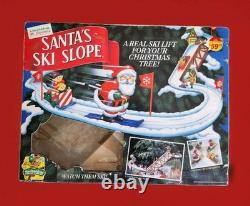 Vintage Mr. Christmas Santa's Animated Ski Slope Tested
