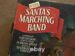 Vintage Mr. Christmas Santa's Marching Band In Original Box Working