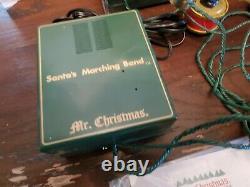 Vintage Mr. Christmas Santa's Marching Band In Original Box Working Rare