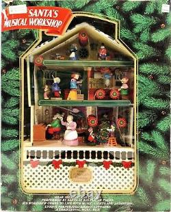 Vintage Mr. Christmas Santa's Musical Workshop NICE HTF Animated One Tiny Flaw