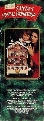 Vintage Mr. Christmas Santa's Musical Workshop NICE HTF Animated One Tiny Flaw