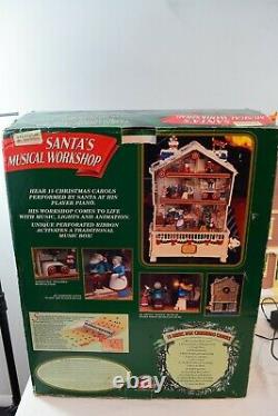 Vintage Mr. Christmas Santa's Musical Workshop Tested Works Holiday Decor