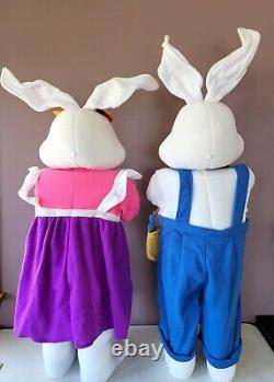 Vintage Mr & Mrs Easter Bunny Door Greeters 36 Decorations