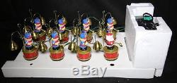 Vintage NEW Mr. Christmas Santa's Marching Band Musical Brass Bells 35 Songs