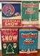 Vintage Nos Christmas Mica Snow Flakes Original Boxes Unopened Unused Lot Of 4