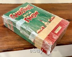 Vintage NOS Christmas Mica Snow Flakes Original Boxes Unopened Unused Lot of 4