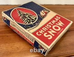 Vintage NOS Christmas Mica Snow Flakes Original Boxes Unopened Unused Lot of 4