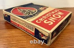 Vintage NOS Christmas Mica Snow Flakes Original Boxes Unopened Unused Lot of 4