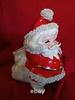 Vintage Napco Santa Claus Spaghetti Ceramic Figurine Christmas Xmas Japan