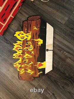 Vintage Noma Electric Christmas Fireplace Fireglow Effect- Cardboard