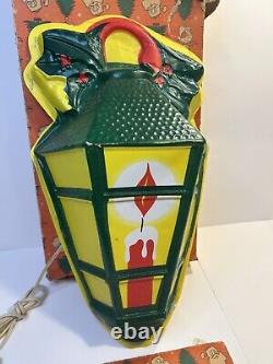 Vintage Noma Lites Vac-U-Formed Lighted Christmas Lantern Blow Mold With Box